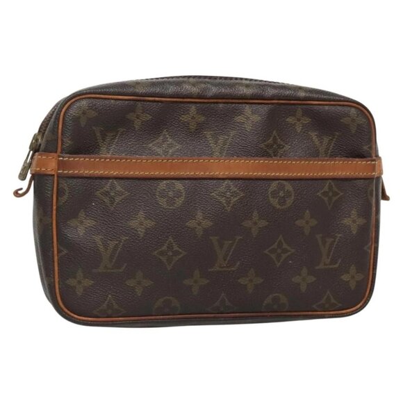 LOUIS VUITTON Monogram Compiegne 23 Clutch Bag M51847 LV Auth BA3882 - Picture 1 of 16